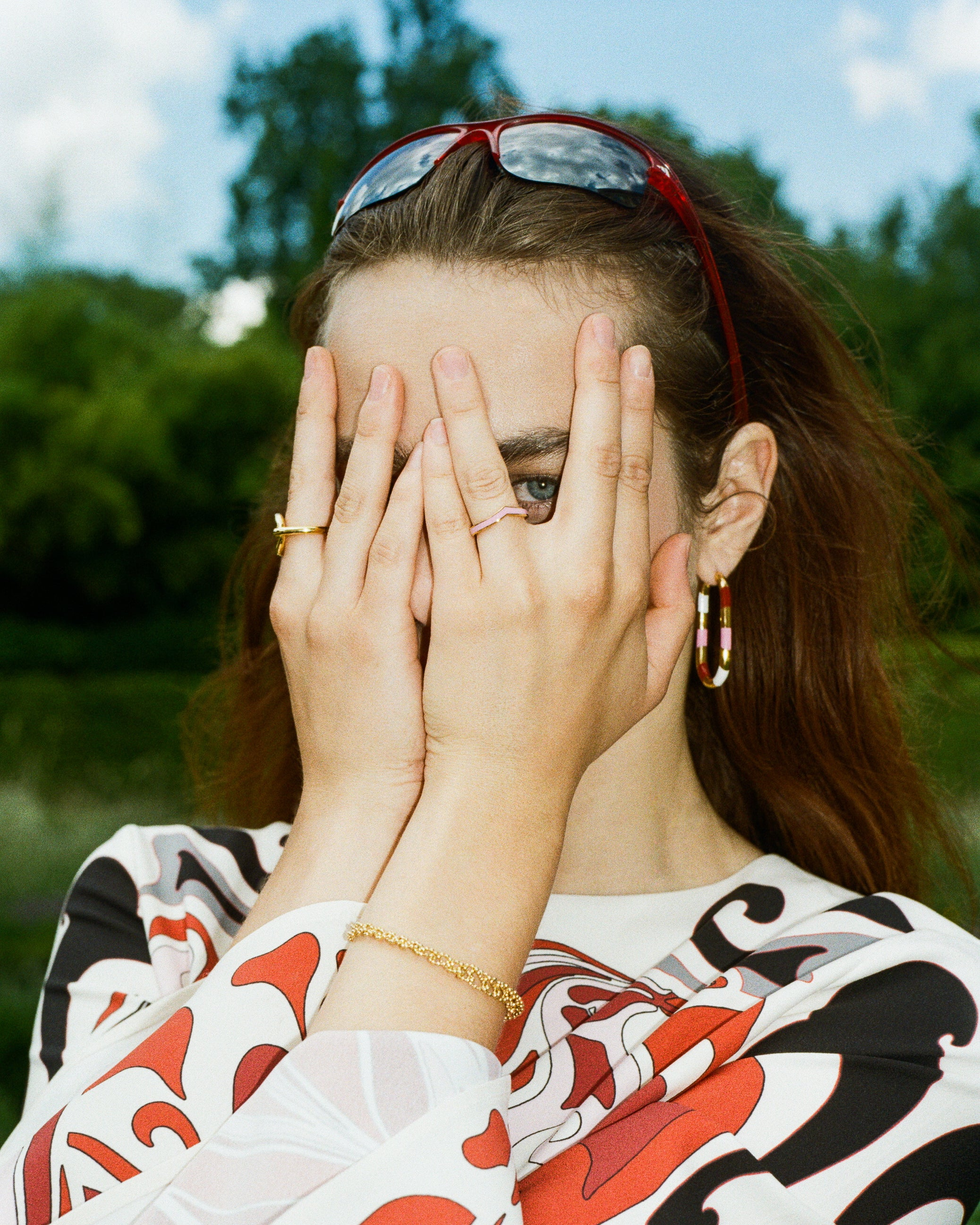 Chevron Ring Schmal